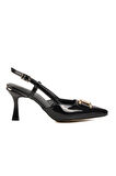 Pierre Cardin PC-54707 Z Siyah  Kadın Abiye Ayakkabı Stiletto