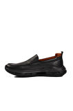 Siyah Hakiki Deri Erkek Sneaker 152-21399 M 