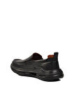 Siyah Hakiki Deri Erkek Sneaker 152-21399 M 