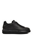 Siyah Hakiki Deri Erkek Sneaker 152-21028 M