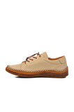 Bej Hakiki Deri Anatomik Kadın Casual Ayakkabı AY8207 Z