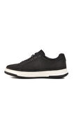 Siyah Nubuk Hakiki Deri Erkek Sneaker 2516 M
