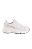 182 G Unisex Beyaz-Gri Hafif Esnek Spor Ayakkabı