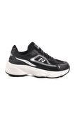 Walkway 182 G Unisex Siyah-Beyaz Hafif Esnek Spor Ayakkabı