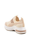 702307 Z Bej Tekstil Kadın Günlük Ayakkabı