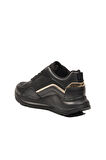 051 G Siyah-Altın Unisex Snekaer Grijak 