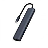 Coofbe Pd 100W 7in1 Type-C HUB RJ45 HDMI Kart Okuyucu Type-c Dönüştürücü Çoğaltıcı USB3.0 Çoğaltıcı