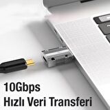 Coofbe 120W 10Gbps Veri Aktarım Type-C to USB Çevirici Dönüştürücü Macbook iPad Dönüştürücü 120W Şarj