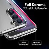 Coofbe Ultra Şeffaf Darbe Emici Slikon Samsung Galaxy S23 Plus Kılıf Şeffaf Silikon Kılıf Bayer Tpu Kılıf