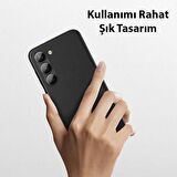 Coofbe PU Deri Parmak İzi Bırakmaz Samsung Galaxy S23 Plus Kılıf Zarif Tasarım Tam Koruma Galaxy S23 Plus Kılıf