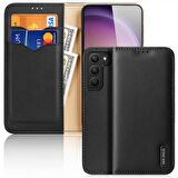 Coofbe Temassız Kart Korumalı Mıknatıslı Deri Cüzdanlı Samsung Galaxy S23 Plus Kılıf 3 Adet Kart Bölmeli