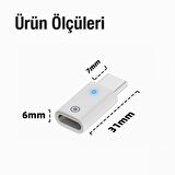 Coofbe Apple Pen Şarj Dönüştürücü Lightning to Type-C Dönüştürücü Apple Pencil Kalem Şarj Adaptörü( Apple Uyumludur.)