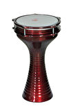 SAZ 362B-BR Alüminyum Darbuka Zilli Bordo 20cm