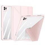 Coofbe Kalem Yerli Standlı Şeffaf Arka Kapak iPad Pro 11 Kılıf Tablet Kılıfı Manyetik iPad Pro 11 2022-2021-2020-2018