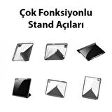 Coofbe Kalem Yerli Standlı Şeffaf Arka Kapak iPad Pro 11 Kılıf Tablet Kılıfı Manyetik iPad Pro 11 2022-2021-2020-2018