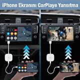 Coofbe Apple Car Play Aktarım Adaptörü iPhone Ekran Yansıtıcı Kablosuz Apple Car Play Dönüştürücü
