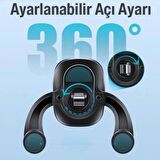 Coofbe Manyetik Mıknatıslı Havalandırma Destekli Araç İçi Telefon Tutucu 2 Adet Mıknatıslı Araç Tutucu