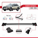 Subaru Outback 2020-2024 Arası ile Uyumlu FLY Model Ara Atkı Tavan Barı Gri 2 Adet