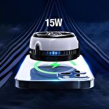 Coofbe 15W Kablosuz Şarjlı Magsafe Uyumlu İphone 12 13 14 Pro Max Telefon Soğutucu Telefon Soğutma Fanı Radyatör Soğutucu