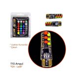 CARUB Ampul12v T-10 Çakarlı Kumandalı Yeni Nesil   