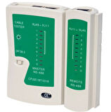 POWERMASTER Kablo Test Aleti RJ-45 RJ-12 RJ-11 Cat-6 (Web İnternet Kablosu Network Cable Tester)