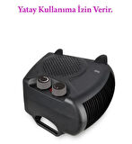 RAKS 2000w Elektrikli Fanlı Isıtıcı 2 Kademe Termostadlı Siyah Rax PF 20