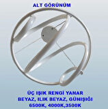 DMR Helezon Sarkıt Led Avize BEYAZ Kasa Üç Renk 6500k/4000k/3000k (Beyaz /Ilık Beyaz/Sarı (Günışığı))