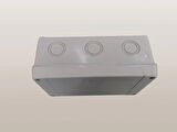 IŞILDAR 110x180x70 Termoplastik 10 Çıkışlı Buat Beyaz (ABS Vidalı Sıva Üstü Plastik Contalı Kapak)