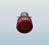 GWEST 24v-550v Voltmetreli KIRMIZI Sinyal Lambası 220v Göstergeli 22mm