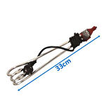 ENDER Kromajlı Daldırma Su Isıtıcısı 1500W  Topraklı (Kaliteli)