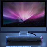 Coofbe Rgb Işıklı Bluetooth Soundbar Bluetooth Hoparlör Subwoofer Tv Bilgisayar Ses Sistemi Çift Hoparlör