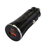 ALLY 48W USB + Type-C Çıkışlı Araç İçi Çakmaklık Hızlı Şarj Başlığı