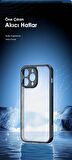 Coofbe Premium Kamera Korumalı Buz Desenli Sert PC-TPU iPhone 12 Pro Max Kılıf Parmak İzi Bırakmaz Hidrofobik 