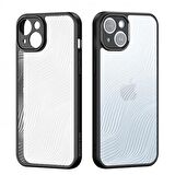 Coofbe Premium Kamera Korumalı Buz Desenli Sert PC-TPU iPhone 14 Kılıf Parmak İzi Bırakmaz Hidrofobik 