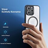 Coofbe Premium Kamera Korumalı Darbe Emici Magsafe İphone 14 Pro Max Kılıf Sert PC-TPU 14 Pro Max Kılıf