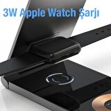 Coofbe 4in1 Masaüstü Şarj Standı Magsafe İphone Şarj Apple Watch Şarj Standı Kulaklık Şarj Standı