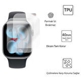 Apple Watch Series 11 42mm TPU Ekran Koruyucu 2'li Şeffaf