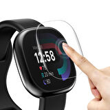 Fitbit Versa 3 Ekran Koruyucu TPU Film Şeffaf 2 Adet