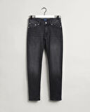 GANT Erkek Siyah Extra Slim Fit Jean Pantolon