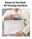Baseus Super Şarj Ultra İnce 65W Şarj Adaptörü ve 100W Type C Kablo Laptop Notebook Macbook Şarj Seti 