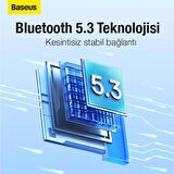 Baseus Vers.5.3 Gürültü Engelleyici Bluetooth Kulaklık Uzun Şarjlı 2in1 Kablolu Ve Kablosuz Kulaklık