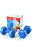 Fitness Spor Dumbell Ağırlık Seti 10 kg Köşeli Plastik