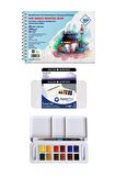 Art Liva Sanatsal Resim Defteri 250 Gr A5 (sulu Teknik) Daler Rowney Aquafine Sulu Boya Seti 12'li