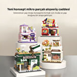 Balody Mini Cadde Serisi – Çay Dükkanı (BL16356) – Mikro Blok Yapı Oyuncakları Seti