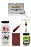 Rich Multi Decor Chalked Beyaz 500 Ml Dolap Boyama Seti Mobilya Boyama Seti Yarı Mat
