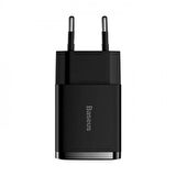 Baseus USB 10.5 Watt Hızlı Şarj Adaptörü Siyah