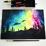 Yağlı Boya Fırçası 16 Numara Samur Akrilik Boya Fırça No:16 Yatsı Uç 1 Adet Yağlıboya Fırça