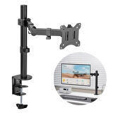 Amortisörlü Tek Kol 13"-27" Asansörlü Monitör Standı