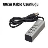 Coofbe Hc Seri 80cm USB Çoğaltıcı Hub 4 Port USB Çoğaltıcı 4 Portlu USB Çoğaltıcı HUB Adaptör