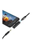  Type C To 3.5mm Stereo Kulaklık Aux Şarj Çevirici Dönüştürücü Adaptör